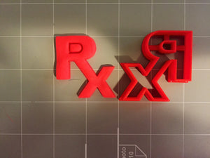 Medical Rx logo Cookie Cutter - Arbi Design - CookieCutz - 3