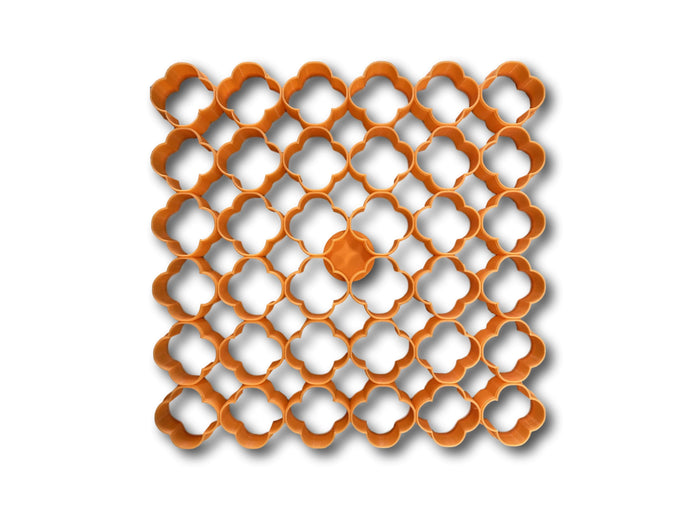36x1” quatrefoil shape Multicutter (6”x6”)