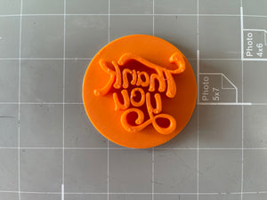 Thank You Embosser/Stamp Cake Cookie Embosser, Icing Stamp