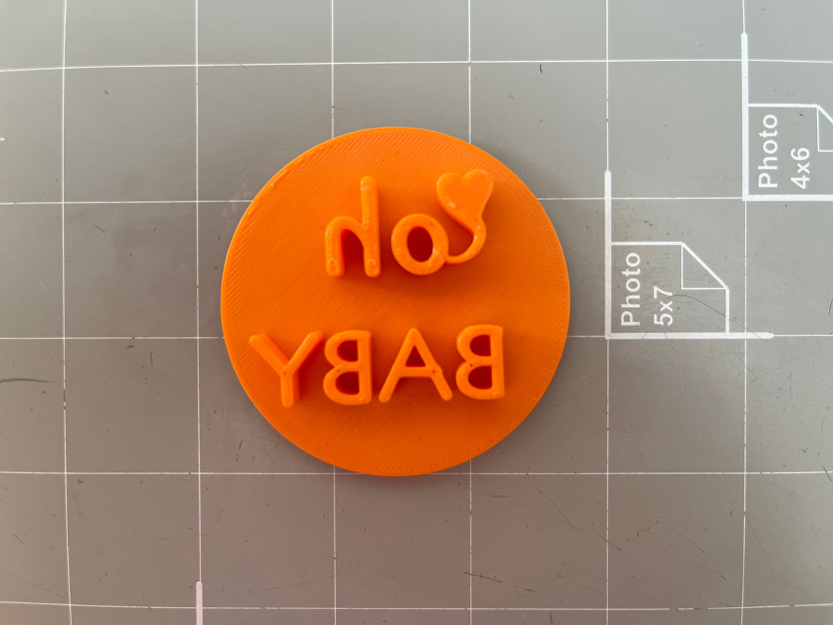 Oh Baby Embosser/Stamp Cake Cookie Embosser, Icing Stamp Arbi Design CookieCutz