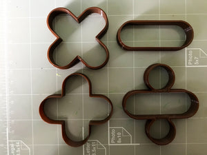 Math Signs and Symbols Cookie Cutters (Set of 4)