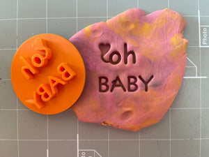 Oh Baby Embosser/Stamp Cake Cookie Embosser, Icing Stamp