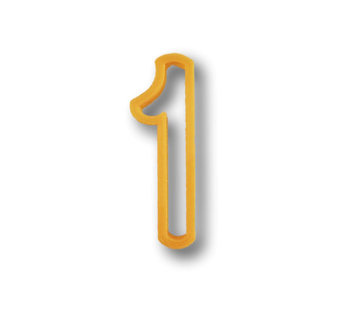 Number One in Comic Font Cookie Cutter