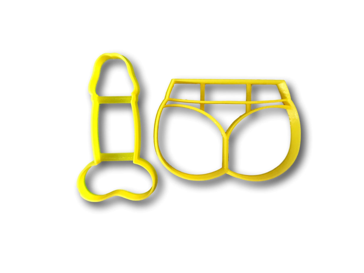 Sexy Butt And Penis Naughty Set Cookie Cutters Arbi Design Cookiecutz 1229