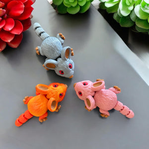 Flexible Fidget Mini Mouse 🐭 Toy - Articulated Mouse Medium Size  - 3D Printed - Great Gift - Birthday Favor - Desk Decorative - Fast Shipping