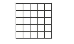1.5" Squares x 25 Multi Cookie Cutter (7.9”x7.9” )