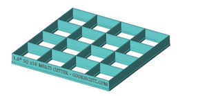 1.8" Squares x 16 Multi Cookie Cutter (7.5”x7.5” )
