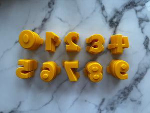 Numbers 0 to 9 Cake Pop Mold / Cutter / Pusher Set