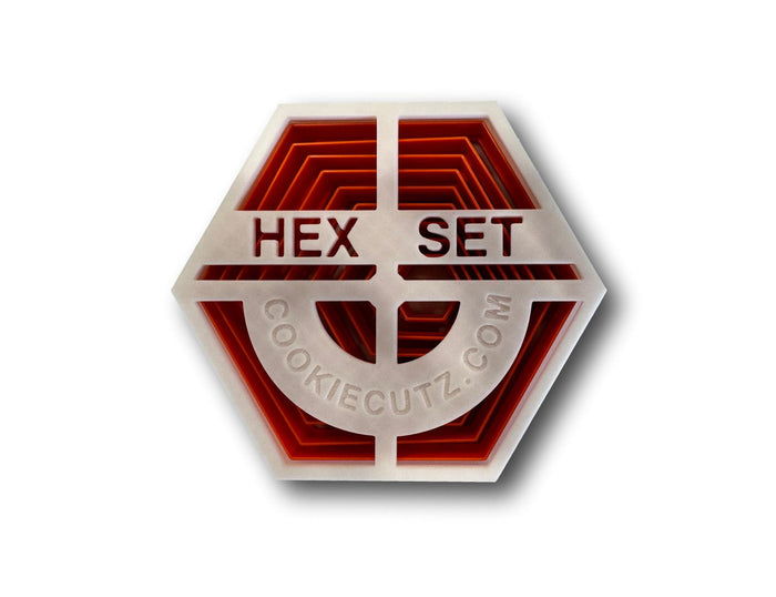 Hexagon Honeycomb Cookie Cutter Set of 9