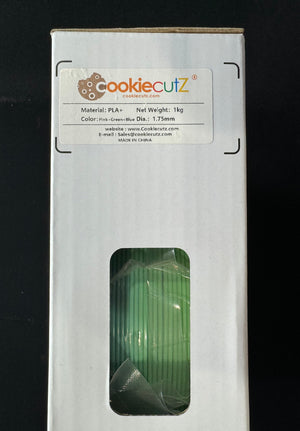 3D Printing Filament PLA+ Pink+Green+Blue 🩷/💚/💙Gradient-1.75mm 1 KG-CookieCutz Brand