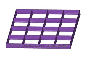 2.25" Squares x 16 Multi Cookie Cutter (9.3”x9.3” )