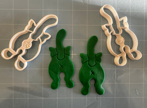 Kitty Butt Cookie Cutter Set - 2 Piece - 4 inch tall - Funny Kitten Cookie Cutters for Cat Lovers