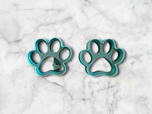 Cute Dog Paw Cookie Cutter Set - 2 Piece - with Heart imprint - 2.5” x 2” - For all Dog Lovers