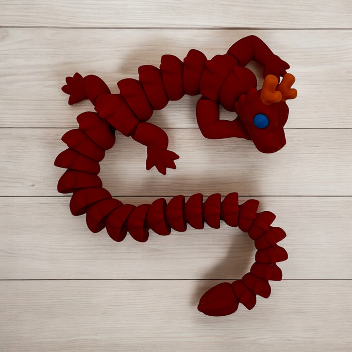 Flexible Fidget Dragon 🐉 Toy - Articulated Large Size Dragon - 3D Printed - Great Gift - Birthday Favor - Desk Decorative - Fast Shipping