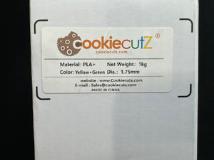 3D Printing Filament PLA+ Yellow+Green 💛/💚Gradient-1.75mm 1 KG-CookieCutz Brand