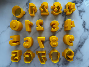 Numbers 0 to 9 Cake Pop Mold / Cutter / Pusher Set