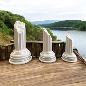 Roman Ruined Pillars, Terrain Scenery for Tabletop Miniatures Wargame, 3D Printed and Paintable