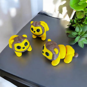 Flexible Fidget Animal Toys - Articulated Mini Animal Set of 10 ( Version 2 ) - 3D Printed - Great Gift - Birthday Favor - Desk Decorative - Fast Shipping