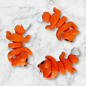 Flexible Fidget Animal Toys - Articulated Mini Animal Set of 10 ( Version 2 ) - 3D Printed - Great Gift - Birthday Favor - Desk Decorative - Fast Shipping