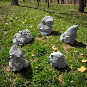 5 Pieces Stones DND Terrain Compatible with Dungeons and Dragons, Warhammer 40k, Miniature Wargaming, Tabletop RPGs, Wargame Scenery