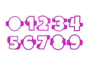 Numbers 0 to 9 Cake Pop Mold / Cutter / Pusher Set