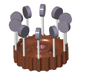 1.5" Diameter Disk Shape Cake Pop Holder