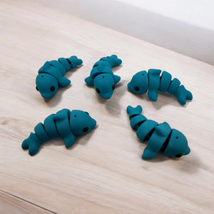 Flexible Fidget Animal Toys - Articulated Mini Animal Set of 10 - 3D Printed - Great Gift - Birthday Favor - Desk Decorative - Fast Shipping