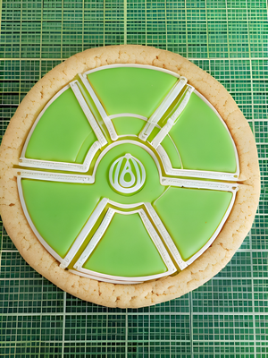 Radioactive symbol cookie cutter