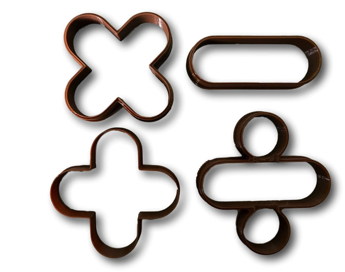 Math Signs and Symbols Cookie Cutters (Set of 4)