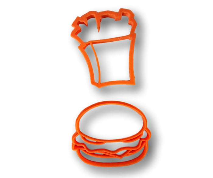 Burger and Fries Cookie Cutter (Set)