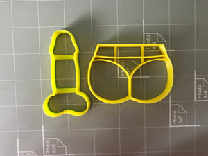 Sexy Butt & Penis Naughty Set Cookie Cutters