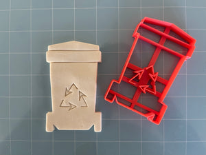Recycle Trash Bin waste container cookie cutter