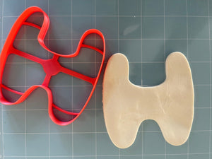 Thyroid Gland Outline Cookie Cutter