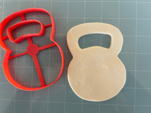 Kettle Bell Weight Outline Cookie Cutter