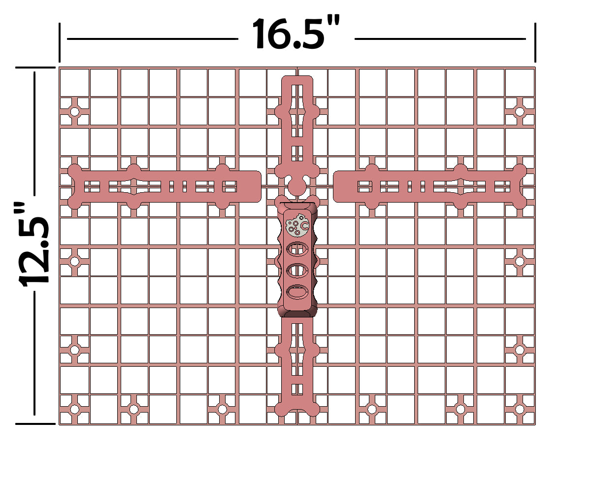 192 x 1x1 Square Large Size Multi Cutter ( 12.5x16.5 , Fits in a C –  Arbi Design - CookieCutz