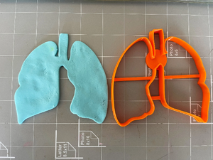 Lung Anatomy Outline Cookie Cutter