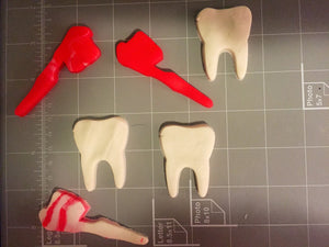 Tooth And Tooth Brush Cookie Cutter Set - Arbi Design - CookieCutz - 2