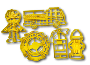 Firefighters Cookie Cutters (Set of 5)