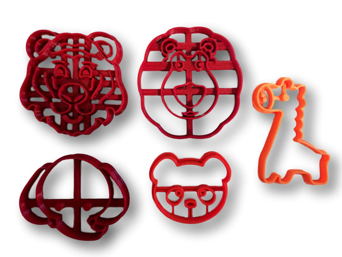 Zoo Themed Cookie Cutters ( Set of 5 )