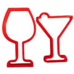 Wine and Margarita Glasses Cookie Cutter