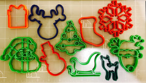 Christmas Cookie Cutters Set of 10