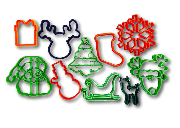 Christmas Cookie Cutters Set of 10