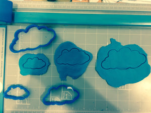 Clouds Cookie Cutter -  pick your own size - Arbi Design - CookieCutz - 2