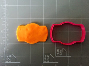 Plaque shape 3 Cookie Cutter - Arbi Design - CookieCutz - 3