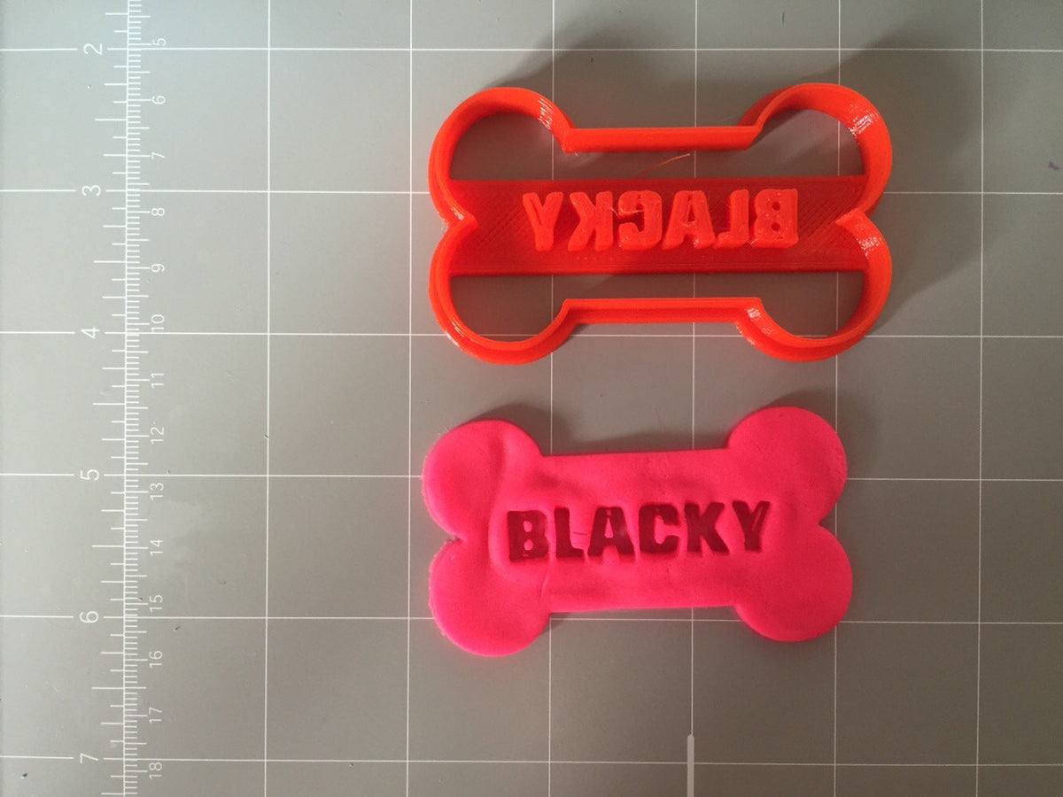 Personalized Dog Bone Cookie Cutter (for your puppies) – Arbi Design ...