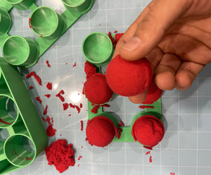 6X1.5” DIA. SPHERICAL 3D Printed BATH BOMBS Mold! Size: 1.5” Diameters