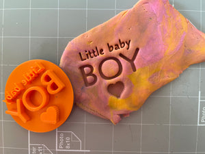 Little baby BOY Embosser/Stamp Cake Cookie Embosser, Icing Stamp