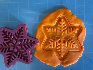 Snowflake 6 point Star Cookie Cutter Set