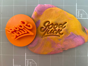 Good Luck Embosser/Stamp Cake Cookie Embosser, Icing Stamp