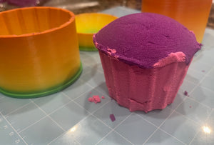 3.5”x3.5”x3” Cupcake BATH BOMBS Mold!